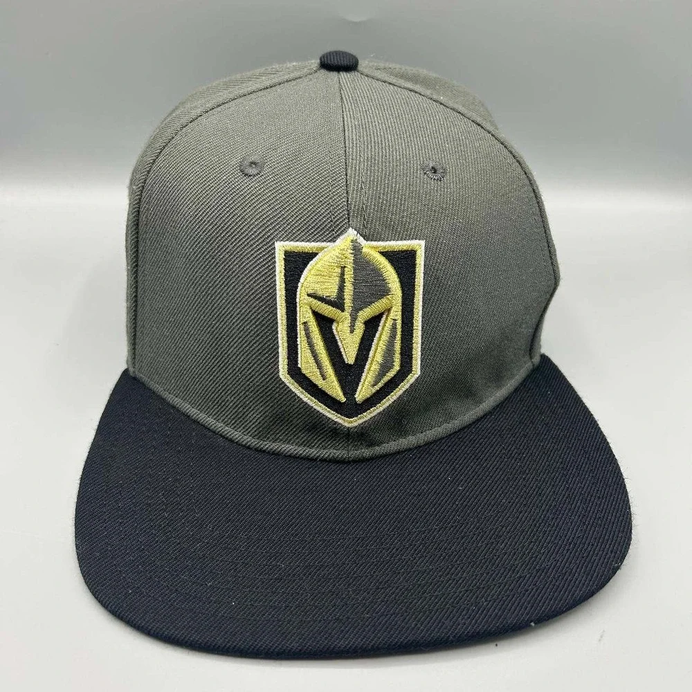 Vegas Golden Knights NHL Hat Men 7 3/8 Gray Embroidered 47 Brand Fitted Cap